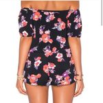 Tularosa  X Revolve Leilani Black Floral Romper Photo 1