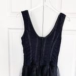 Loralie Original Vintage Sleeveless Black Lace Tulle Gown Size 12 Photo 10