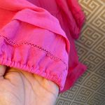 Mustard Seed Fuchsia V-Neck Mini Dress with Tie Photo 3