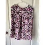 The Limited  Floral‎ Tank Top Purple Medium Women’s Blouse Shirt M Work Office Photo 4