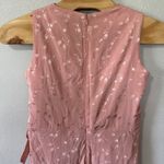 Ralph Lauren Lauren‎  Pink Floral Midi Dress Asymmetrical Hem Faux Wrap Size 16 Photo 5