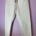 Levi's  Ribcage Straight White Jeans Button Frayed Size 25 Photo 8