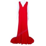 Eloquii NEW red maxi formal dress with trail, women's size 16 Photo 11