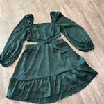 Blu Pepper  Dark Green Long Sleeve Dress Photo 6