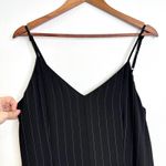 Cupcakes and Cashmere Lana Pinstripe Wide Leg Jumpsuit Black‎ Size M Black Size M Photo 2