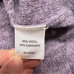 J. Jill Lavender Purple Cashmere & Wool Blend Sweater Cardigan with Pockets XS Photo 4