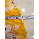 Unique spectrum Women’s  Yellow Floral Boho Peasant Top Size S Photo 4