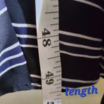 Ann Taylor black dress size 10 casual A line striped layered midi preppy dress Photo 7
