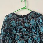 Tanya Taylor NEW Raven Blue Paisley Floral Mini Dress Size 6 Photo 5