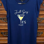 NWT! Vintage Rose “Say Yes” Martini Blouse 18” P2P Blue Photo 0