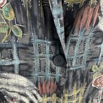 Vintage 80s Kensington Square Blazer Womens XL Black Grunge Dark Romantic Photo 4