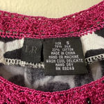 Animal‎ Print Sleeveless Top With Pink Crochet Trim Photo 1