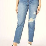 Nature Denim  Distressed Mom Medium Wash Jeans Size 0 D30 Photo 0