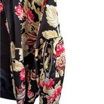 36.5 Bomber Jacket Floral satin - Black and Red woman’s sz M Photo 7