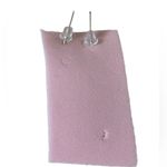 Elegant Silver and Raw Aquamarine Stone Earrings Photo 1