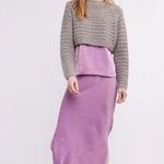 Self Contrast Emersyn Cropped Sweater S Grey Gray Photo 0