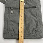 Baggallini  Nylon Adjustable Crossbody Travel Bag Purse Embossed Gray Leopard Photo 10