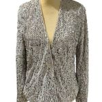 Sanctuary NEW  All Night Flock Sequin Blazer Color Champagne New Years Holiday M Photo 2