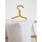 Kith  White Ribbed V Neck Tank Top Size XS Cropped Logo Classic Minimalist Chic Photo 7