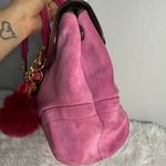 Coach y2k Vintage 2004 Pink Hampton Suede SOHO Flap Satchel Photo 2