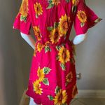 New Women’s Pink Sunflower Mini Dress size XXL For size 14 It runs small Photo 7