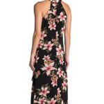 Meghan Los Angeles Aphrodite Cascading Ruffle Maxi Dress Navy‎ Blue Size Small Photo 1