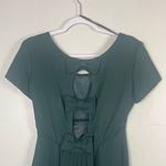 Vintage Jeffery & Dara by Tom Barr Green maxi dress with bow and cutout size 4 Photo 4