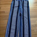 Loft   Bold Striped Pants - Blue and White Photo 0