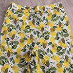 Boden Danby Pull On Trouser Pants in Lemon Tree Print | US 2R Yellow Size 2 Photo 3