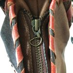 Velez Genuine Leather Purse Handbag Woven Calf Skin Shoulder Bag Purse Brown Photo 11