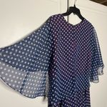 American Vintage Vintage 1970s Posh by Jay Anderson Sheer Polka Dot Flutter Sleeve Maxi Dress Photo 10