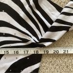 White House | Black Market  Zebra Print Cardigan Bejeweled Size Medium Stretch EUC Photo 2