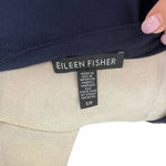 Eileen Fisher Viscose Jersey Knit Dress Navy Blue Cap Sleeve Size Small Photo 6