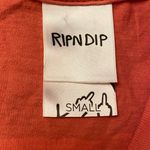 Rip N Dip Women’s T-Shirt Size Small Pink Flowers Cat Floral Printed Shirt Photo 2