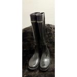 Lands' End  Classic Black Knee High Tall Wellies Rubber Rain Boots 9 Photo 1