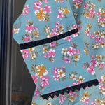 Indian Designer Kurta Palazzo 2pc Set Women Salwar Kameez Ready To Wear Suit Blue Size M Photo 4