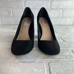 mix no. 6 Pumps Womens 7.5 Black Faux Suede Block Heels OMMI Round Toe Solid Photo 6