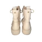 Sam Edelman Lue Ivory Leather Combat Boots 9.5 Photo 2