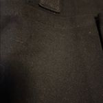 Black Canvas Tote Bag Brown Accents Detachable Strap 6 Pockets Outside on Bag Photo 9