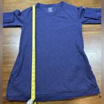 Duluth Trading Women’s Size S Cotton Blend Long Blue Sweatshirt Photo 3