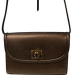 Bachamel bronze ‎ gold crossbody bag 9” x 7” women’s purse brown Photo 0