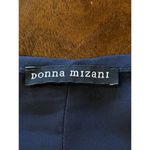 Donna Mizani Navy Blue Crepe Sleeveless Scoop Neckline A Line Low Back Dress S Photo 7