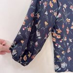 PaperMoon Stitch Fix Womens Blouse Navy
Floral LS Silky Cottage Romantic Sz L? Photo 3