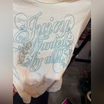 Juicy Couture Cream Tee with Blue Logo. Size small Photo 1