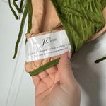 J.Crew  NWT Wide Rib Curved Waist Cheeky String Bikini Bottom With Rings‎ Green Photo 7