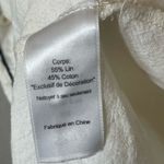 ASTR  Cream with Aztec Embroidery Cut-out Back Pocketed Linen/Cotton Dress XS Photo 9