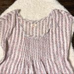 Aerie Floral Stripe Cap Sleeve Top Photo 1