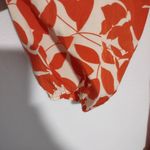 Rustty Dusty Printed Notched Long Sleeve Maxi‎ Dress Size 1XL Orange Photo 10