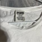 PINK - Victoria's Secret White PINK Logo T-Shirt; Medium Women’s Photo 3