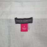 Vince Camuto ‎ White Linen Blend 3/4 Sleeve Button Down Top Womens Size S Photo 6